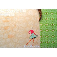 Бумага для скрапбукинга 2-сторонняя. 30.5*30.5 см 